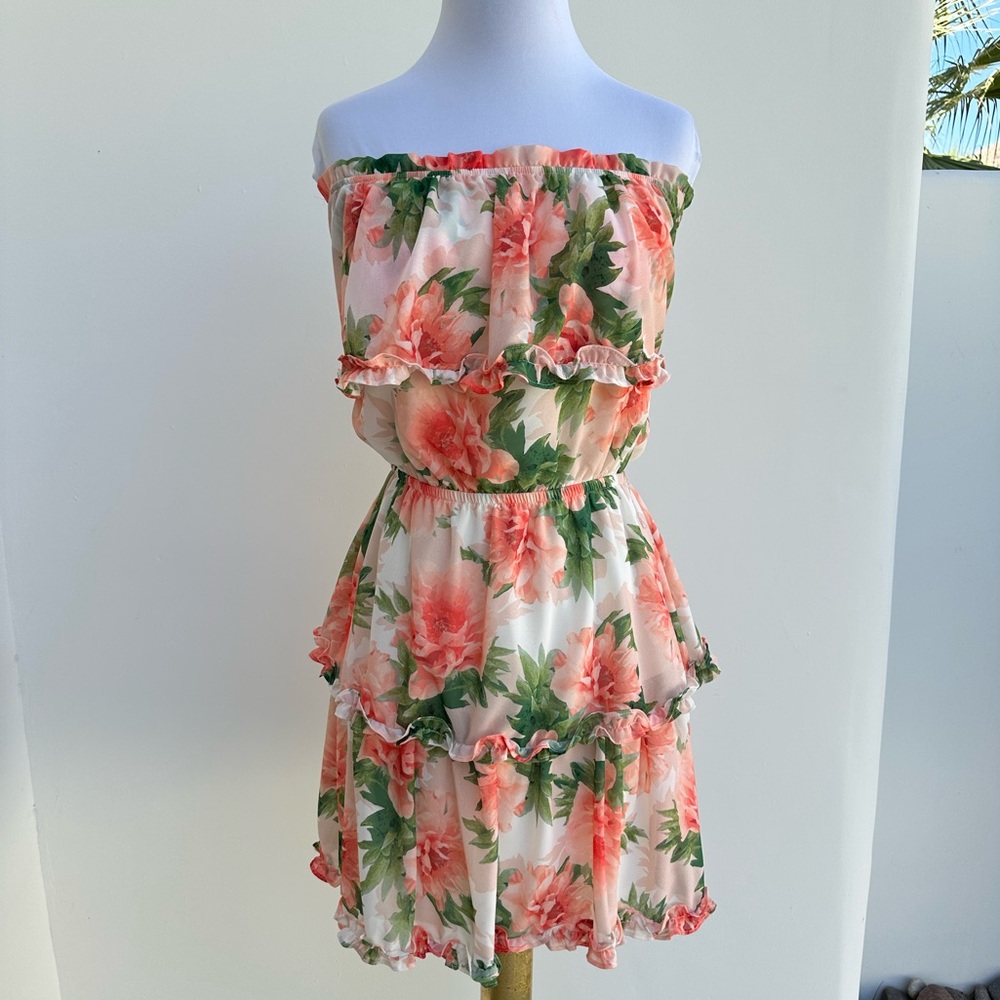 Multicolored Flutter Sleeve Midi Sundress - image 2